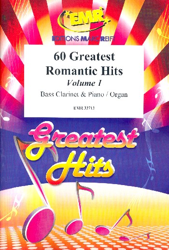 60 Greatest Romantic Hits vol.1 (nos.1-15)&nbsp;&nbsp;for bass clarinet and piano&nbsp;&nbsp;