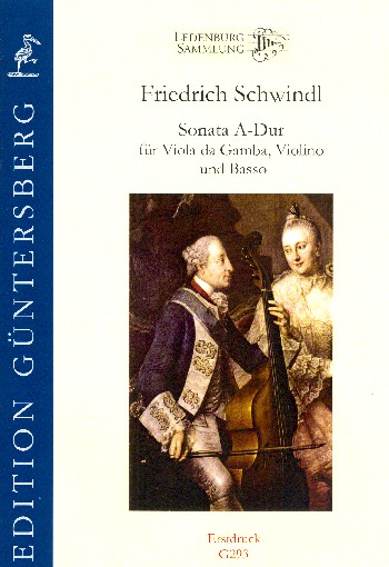 Sonata A-Dur  für Viola da gamba, Violine und Bc  Partitur und Stimmen (Bc nicht ausgesetzt)