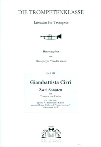Trompetenklasse Band 3 - 2 Sonaten  für Trompete und Klavier  