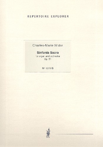 Sinfonia sacra op.81  für Orgel und Orchester  Orgel