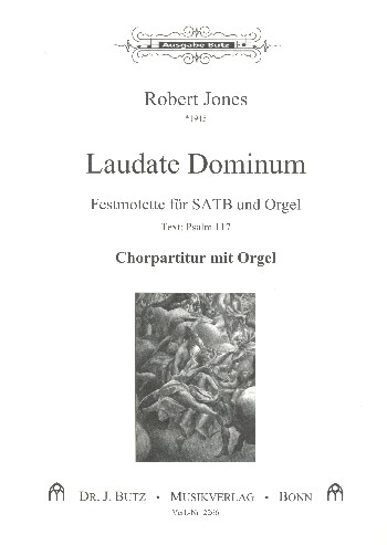 Laudate Dominum&nbsp;&nbsp;für gem Chor und Orgel&nbsp;&nbsp;Partitur