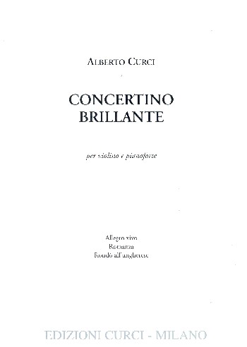 Concertino brillante  for violin and piano  
