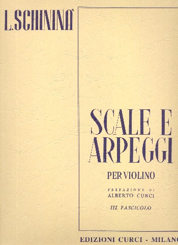 Scale e Arpeggi vol.3&nbsp;&nbsp;per violino&nbsp;&nbsp;