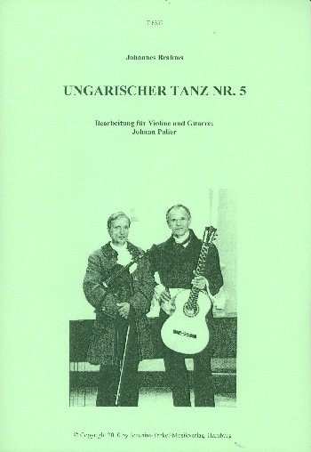 Ungarischer Tanz Nr.5&nbsp;&nbsp;für Violine und Gitarre&nbsp;&nbsp;Partitur und Stimme