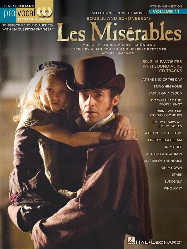 Les Misérables (+2 CD's)  songbook melody line/lyrics/chords  por voca series vo.11