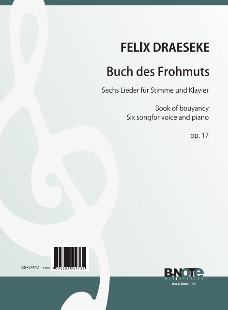 Buch des Frohmuts op.17  für Gesang und Klavier  Partitur