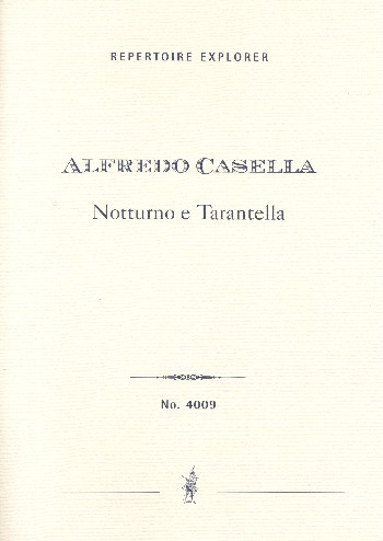 Notturno e Tarantella  für Orchester  Studienpartitur