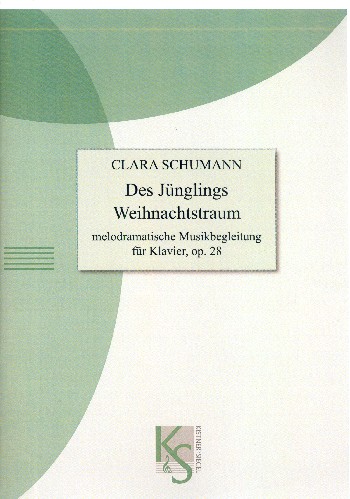 Des Jünglings Weihnachtstraum op.28  für Sprecher und Klavier  Partitur,  Archivkopie