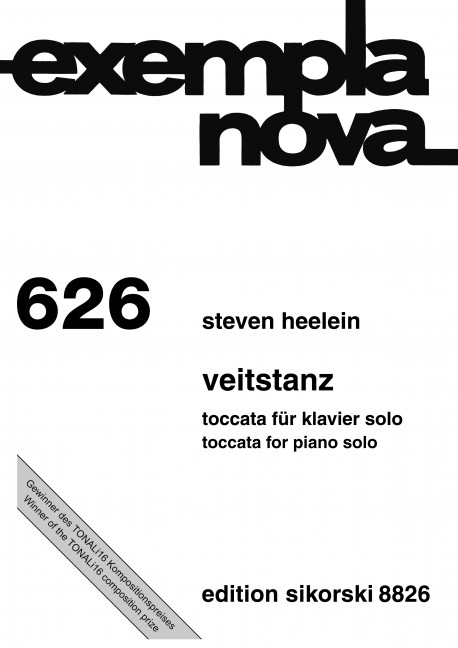 Veitstanz Toccata&nbsp;&nbsp;für Klavier&nbsp;&nbsp;