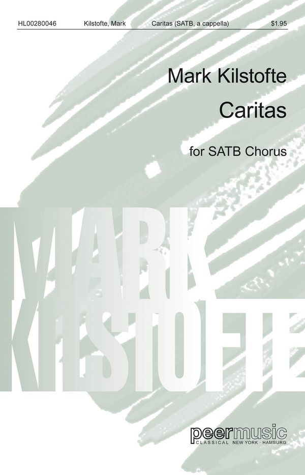 Caritas  for mixed chorus a cappella  score (with optional piano part)