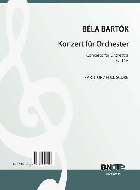 Konzert Sz.116&nbsp;&nbsp;für Orchester&nbsp;&nbsp;Partitur