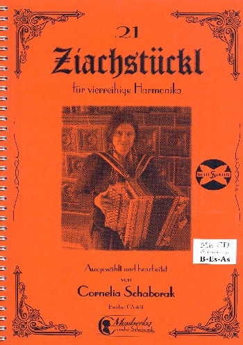 21 Ziachstückl Band 2 (+CD)  für 4-reihige Handharmonika in Griffschrift  