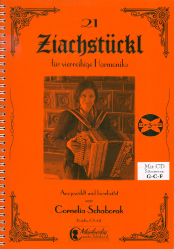 21 Ziachstückl (Band 2) (+CD)  für 4-reihige Handharmonika (Stimmung G-C-F)  