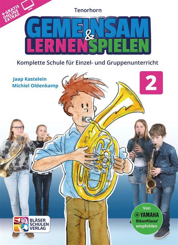 Gemeinsam lernen & spielen Band 2 (+Online Audio)  für Bläserklasse (Blasorchester)  Tenorhorn