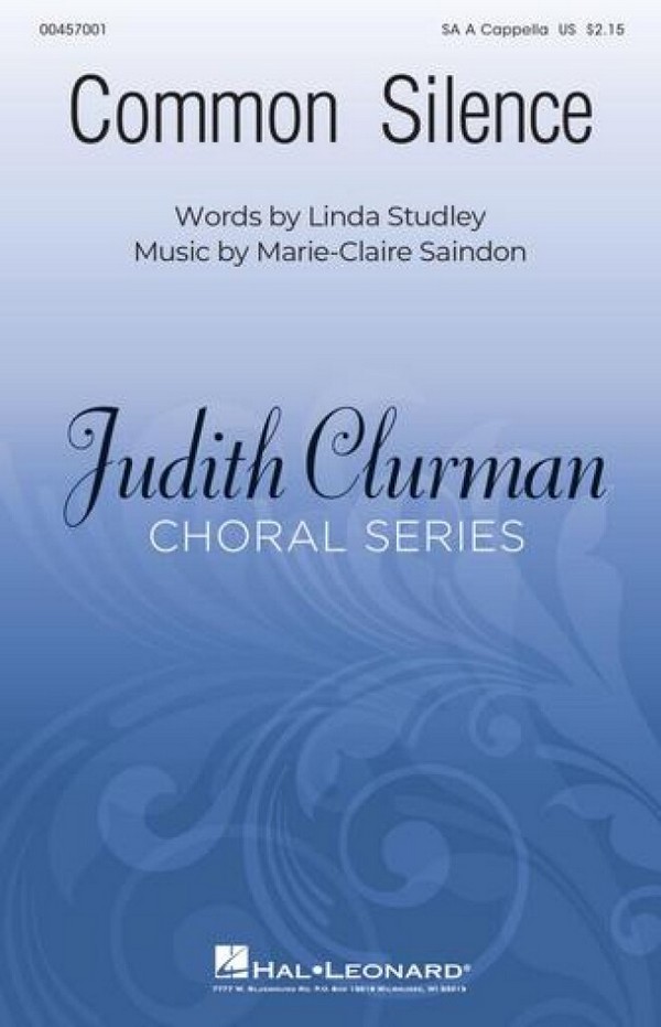 Common Silence&nbsp;&nbsp;SA&nbsp;&nbsp;Choral Score