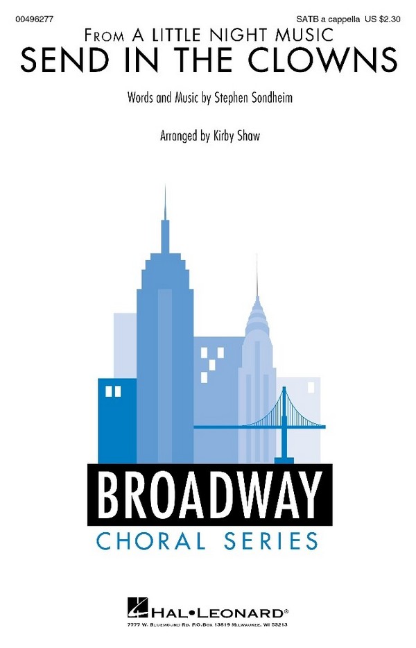 Send in the Clowns&nbsp;&nbsp;SATB A Cappella&nbsp;&nbsp;Choral Score