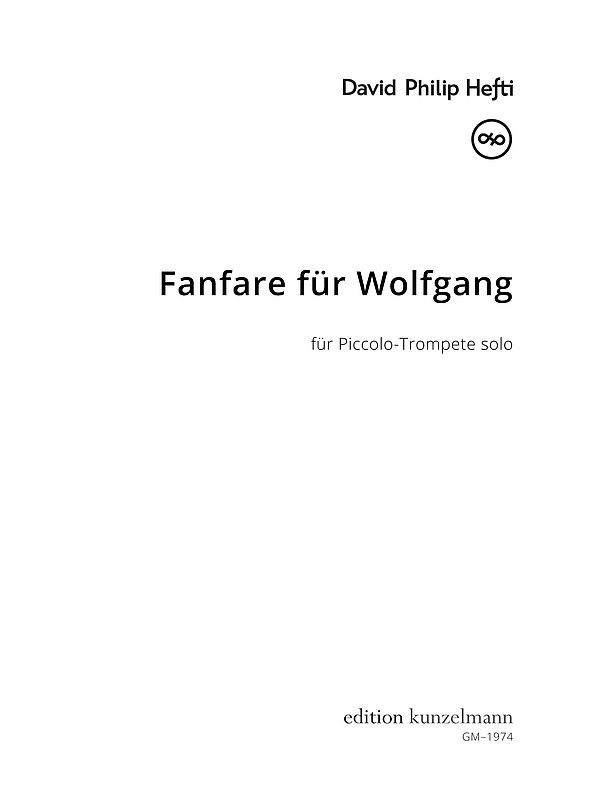 Fanfare für Wolfgang  für Piccolo-Trompete solo  