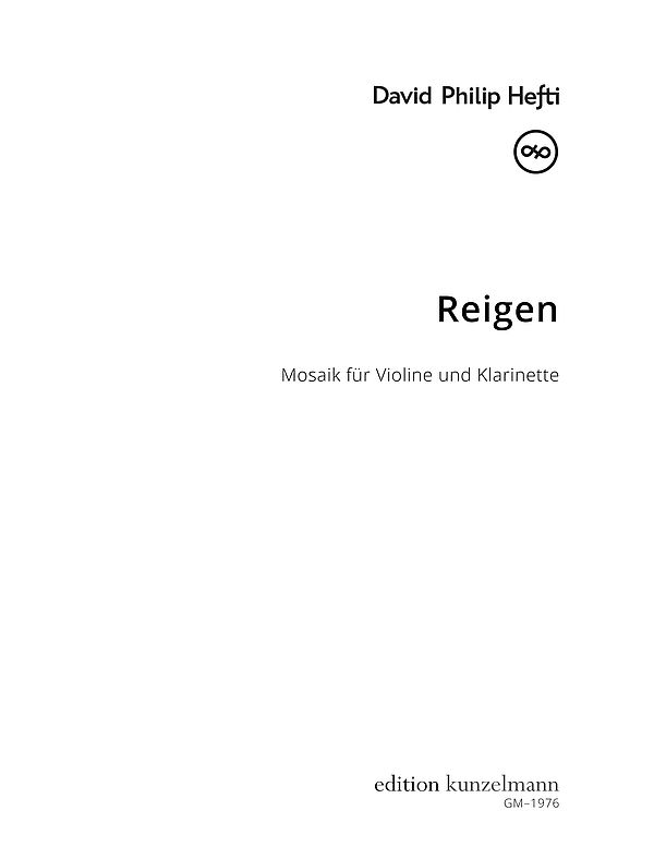 Reigen   für Violine und Klarinette in A  Spielpartituren