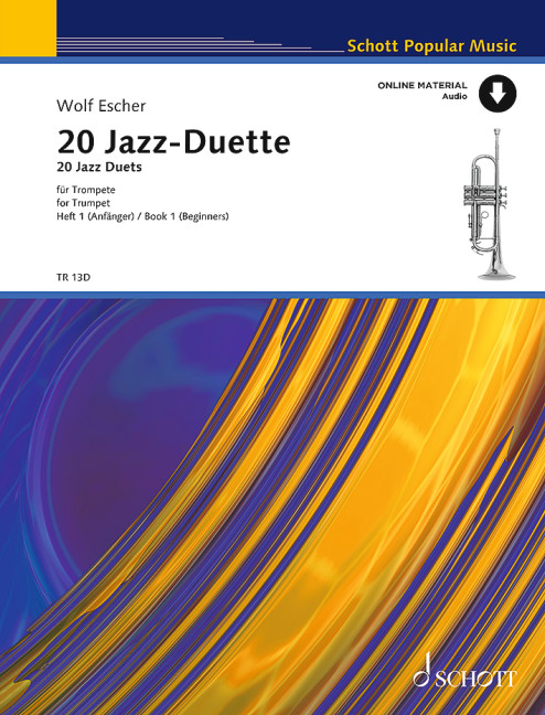 20 Jazz-Duette Band 1 (+Online Audio)&nbsp;&nbsp;für 2 Trompeten&nbsp;&nbsp;Spielpartitur
