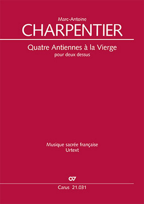 Quatre Antiennes à la Vierge pour deux dessus&nbsp;&nbsp;Solo SS, Bc&nbsp;&nbsp;Partitur