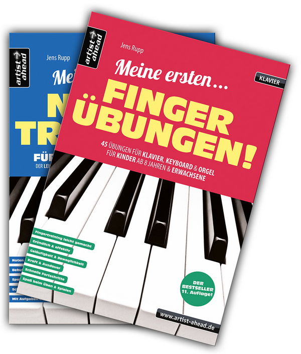Meine ersten Fingerübungen & Mein erstes Notentraining (Bundle)  für Klavier  Set (2 Hefte)