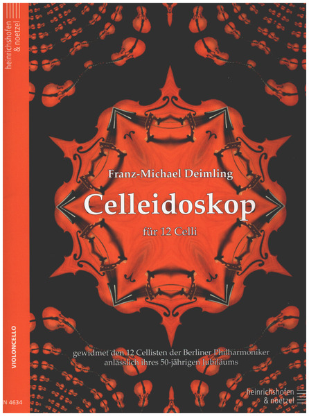 Celleidoskop  für 12 Celli  Partitur und Stimmen