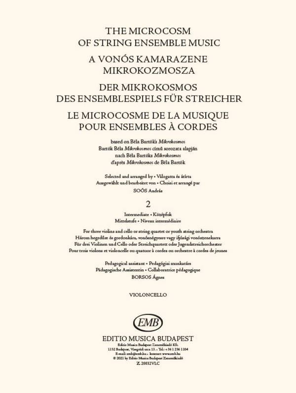 The Microcosm of String Ensemble Music Vol. 2&nbsp;&nbsp;String Ensemble&nbsp;&nbsp;Part