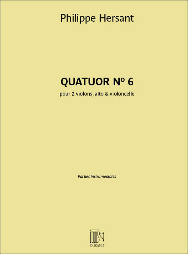 Quatuor N° 6&nbsp;&nbsp;Alto, Violin and Violoncello&nbsp;&nbsp;Score