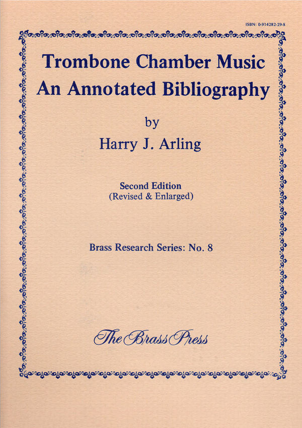 ARLING Harry J., Trombone Chamber Music&nbsp;&nbsp;&nbsp;&nbsp;