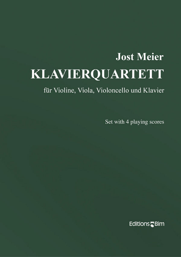 MEIER Jost, Klavierquartett&nbsp;&nbsp;violin, viola, cello and piano&nbsp;&nbsp;