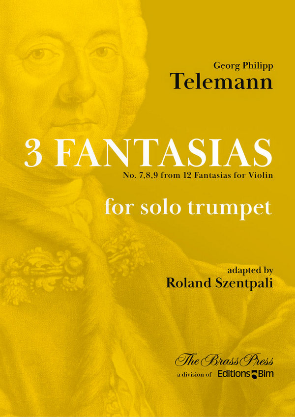 TELEMANN Georg Ph., 3 Fantasias&nbsp;&nbsp;trumpet&nbsp;&nbsp;
