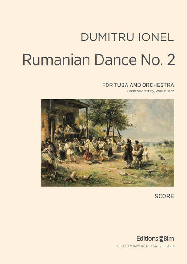 IONEL Dumitru, Rumanian Dance No.  2&nbsp;&nbsp;tuba solo and orchestra&nbsp;&nbsp;Orchestra score