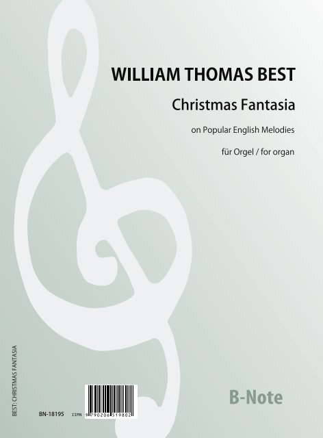 Christmas Fantasie&nbsp;&nbsp;für Orgel&nbsp;&nbsp;