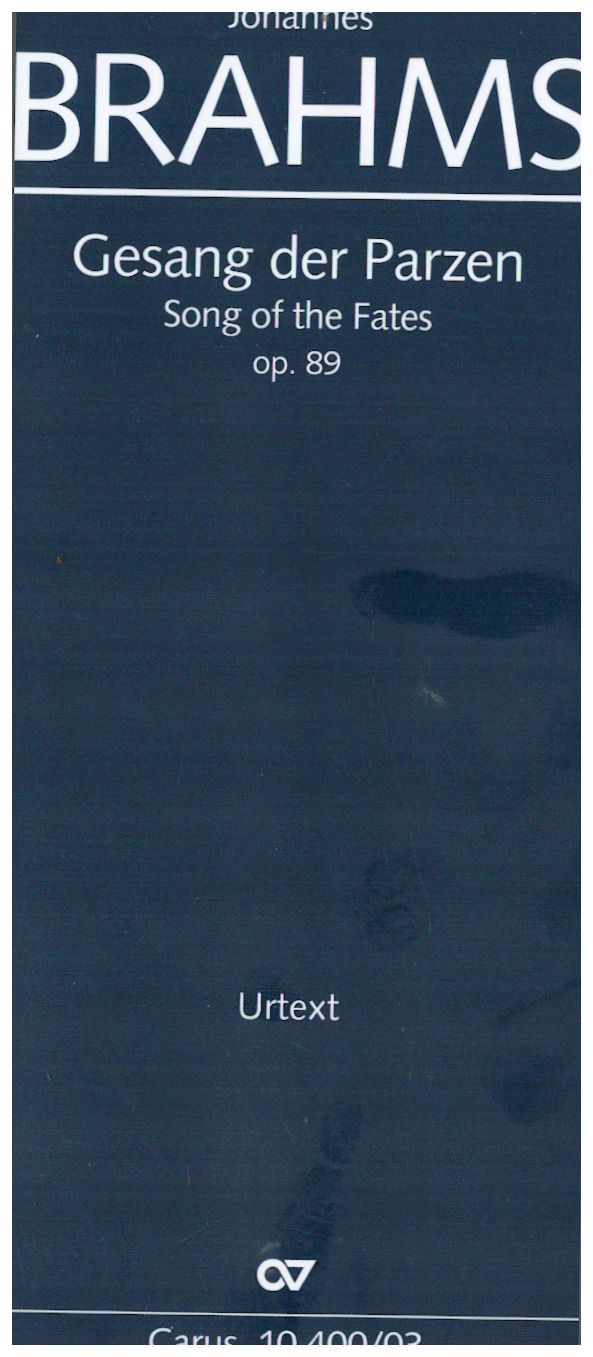 Gesang der Parzen op.89&nbsp;&nbsp;für gem Chor (SAATBB) und Orchester&nbsp;&nbsp;Klavierauszug (dt/en)