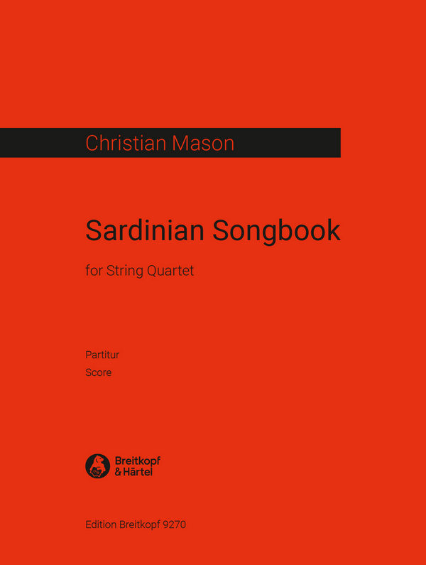Sardinian Songbook&nbsp;&nbsp;Quartett&nbsp;&nbsp;Partitur