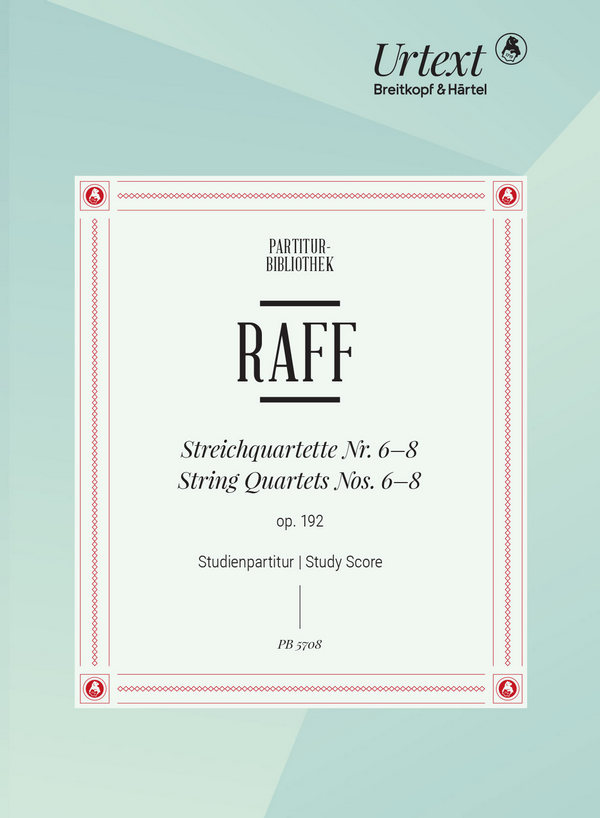 Streichquartette Nr.6-8 op.192&nbsp;&nbsp;für Streichquartett&nbsp;&nbsp;Studienpartitur