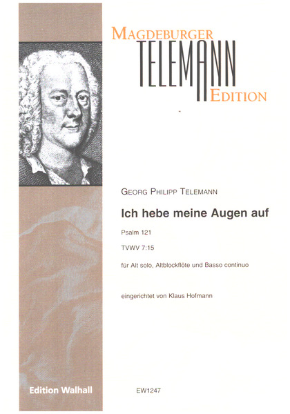 Ich hebe meine Augen auf TVWV7:15&nbsp;&nbsp;für Alt solo, Altblockflöte und Basso continuo&nbsp;&nbsp;Partitur und Stimmen