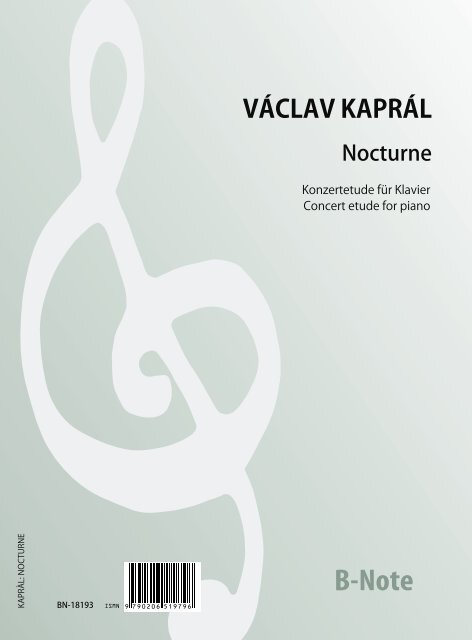 Nocturne  Konzertetüde für Klavier  Klavier  Spielnoten