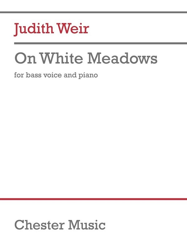 On White Meadows (Bass)  Bass Voice and Piano  Vocal Score