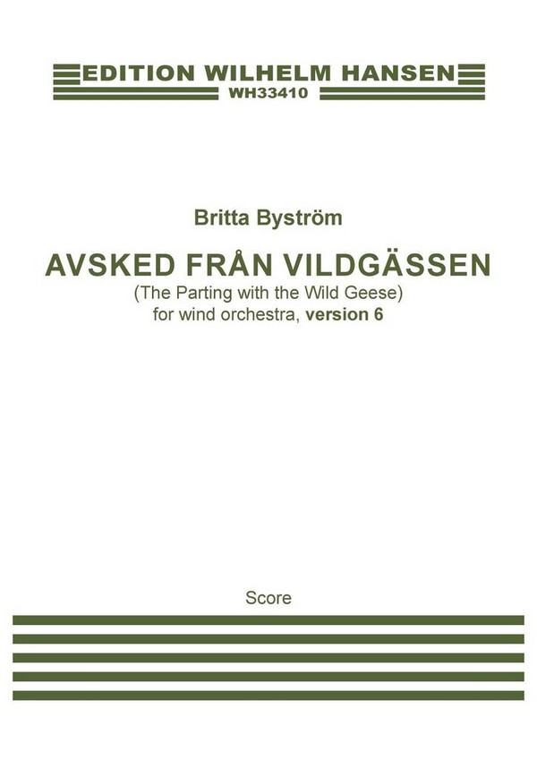 Avsked från vildgässen, version 6&nbsp;&nbsp;Orchestra&nbsp;&nbsp;Score