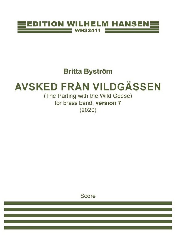 Avsked från vildgässen, version 7&nbsp;&nbsp;Brass Band&nbsp;&nbsp;Score