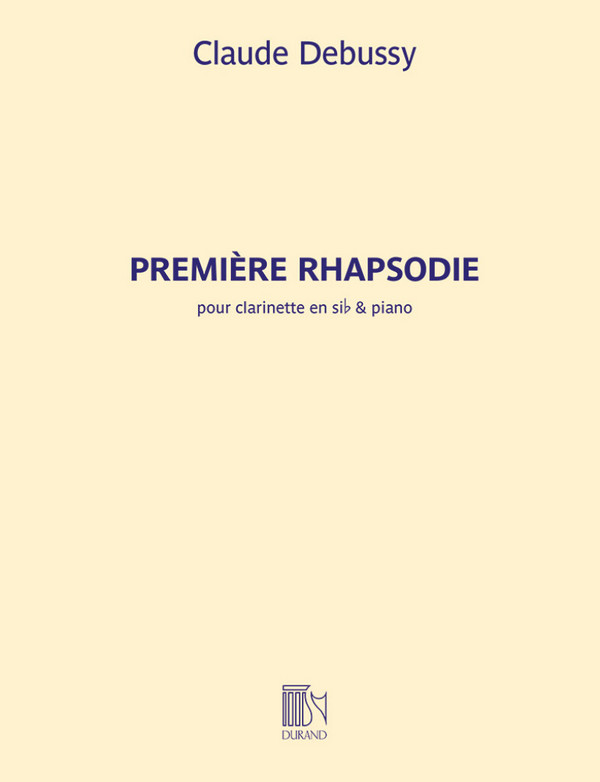 Première Rhapsodie&nbsp;&nbsp;pour clarinette et piano&nbsp;&nbsp;
