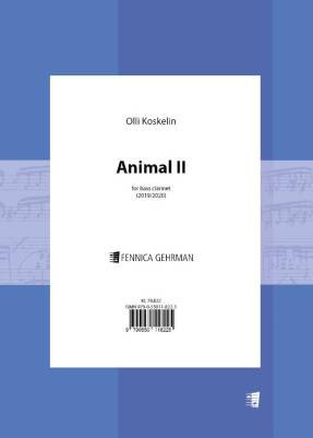 Animal II for bass clarinet  Bass Clarinet  Book