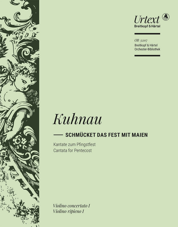 Schmücket das Fest mit Maien  Chor (auch mit Soli) und Orchester  Violine 1