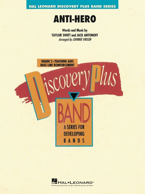 Anti-Hero&nbsp;&nbsp;Concert Band/Harmonie&nbsp;&nbsp;Set