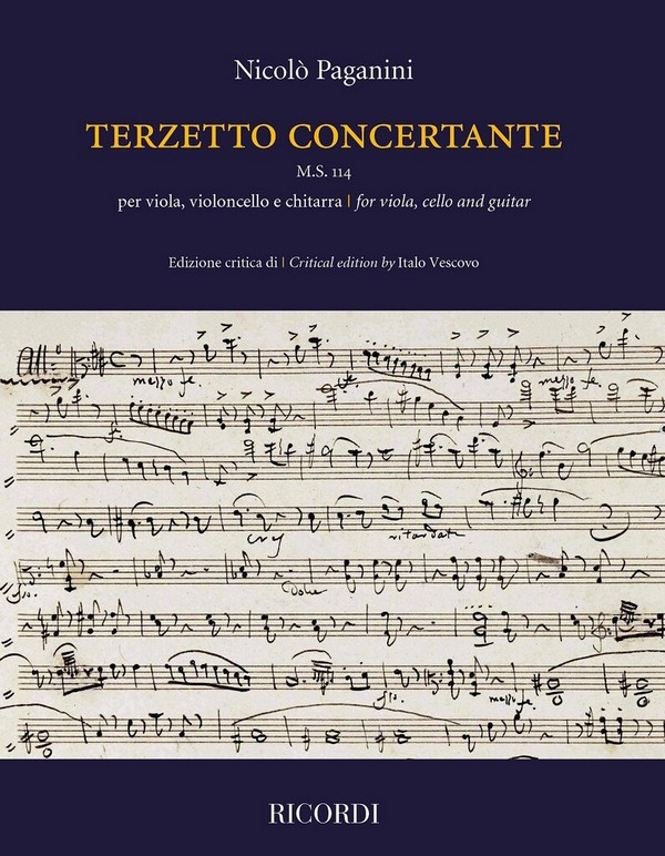 Terzetto concertante M.S. 114&nbsp;&nbsp;per viola, violoncello e chitarra&nbsp;&nbsp;partitura e parti
