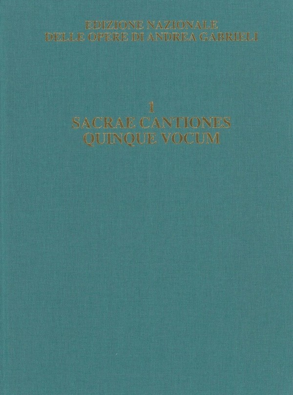 Sacrae cantiones quinque vocum. Liber primus  Orchestra  Score Hardcover