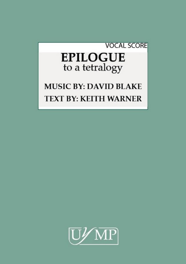 Epilogue&nbsp;&nbsp;SmezTB and Chamber Ensemble&nbsp;&nbsp;Vocal Score