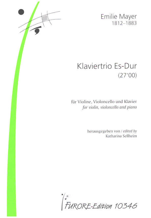 Klaviertrio Es-Dur  für Violine, Violoncello und Klavier  Partitur und Stimmen