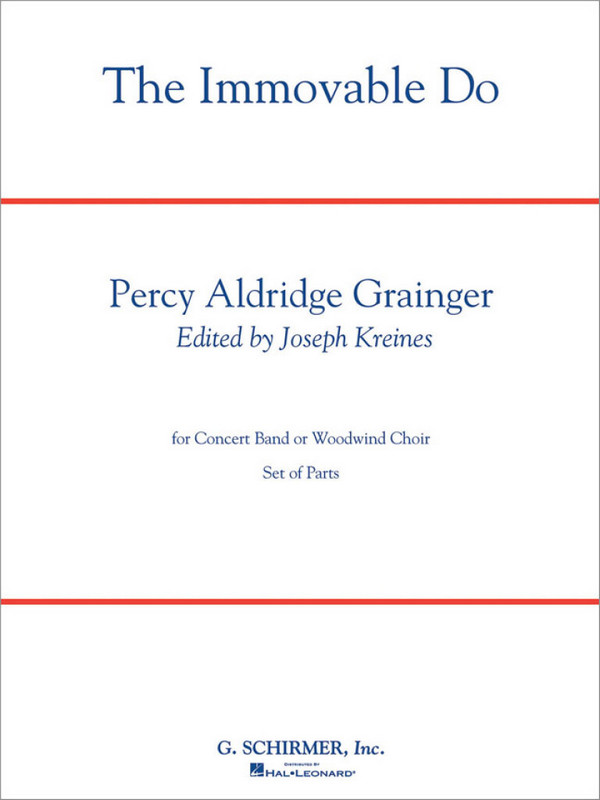 The Immovable Do&nbsp;&nbsp;Concert Band&nbsp;&nbsp;Partitur
